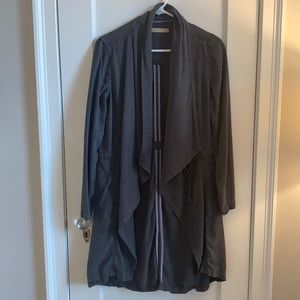 Max Jeans Deep Olive Oversized Longline Open Cardigan Jacket Size XS